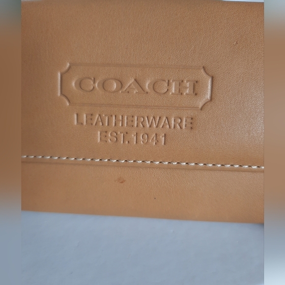 Coach Leatherware 1941 Folding Wallet Small Brown Camel - Picture 2 of 11